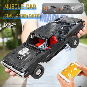 Plesne Kráľ MOC App Motorové Vozidlo Ultimate Svalov Model Auta, Stavebné Bloky, Deti Educational DIY Hračky Narodeninám