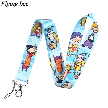Flyingbee Cartoon Telefón ozdobná šnúrka na uniforme Pohode Laná pre Kľúče, Telefón Lano Keychanis Keyring Krku Popruhy Telefón Príslušenstvo X0648