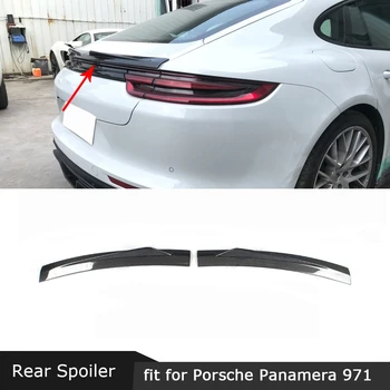 Vhodné Pre Porsche Panamera 971 2017-2019 Zadné Boot Veko Spojler Krídla Suché Kované Uhlíkovej Batožinového Priestoru Výbava Nálepky Winglet