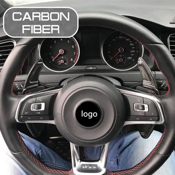 Pre VW Golf 7 Pre VW Scirocco 2016 Uhlíkových Vlákien Volante Vozidla Rozšíriť Pádlo Radiacej Zahŕňa Auto Samolepky