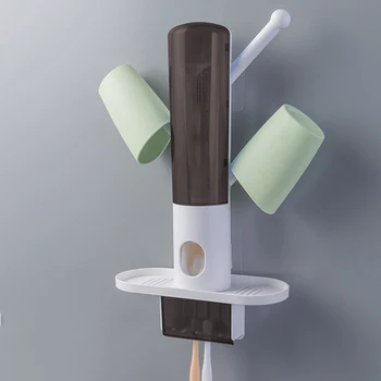 Lenivý Automatické Zubná Pasta Stláčanie Zariadenie, Zubná Kefka Držiak Na Umývanie Pár Modelov, Multifunkčný Kefka Zubná Pasta Rack