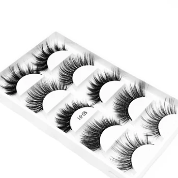 5 Párov Multi pack 3D Soft Noriek Vlasy Falošné Mihalnice Ručné Wispy Načechraný Dlhé Riasy Prírodné Eye make-up Nástroje Faux Očné Riasy