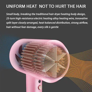 Najnovšie sušič na Vlasy Profesionálna Horúceho Vzduchu Vyhodiť 3 v 1 teplovzdušné Kefy 110-240V sušič vlasov 2000W Mini Travel sušič na Vlasy Pre Curler
