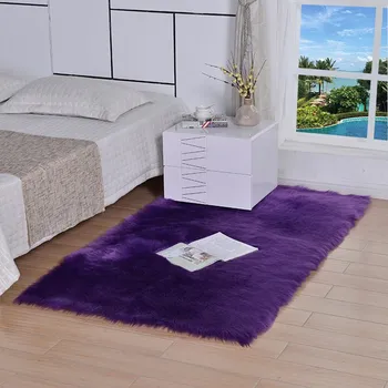 Zimné nové imitácia vlnený koberec, obývacia izba, spálňa mäkké plyšové nočné mat konferenčný stolík gauč plyšový koberec výzdoba domov koberec