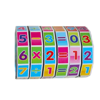 Hot Predaj 1PC Deti Puzzle Skoro Matematické Vzdelávanie Hračka Digitálny Číslo Cube Matematiky Vzdelávania Rekvizity