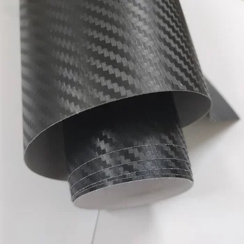 152 cm x 50 cm 3D Carbon Fiber Vinyl Film Nálepky Nepremokavé DIY Auto Styling Zábal Auto Dekorácie