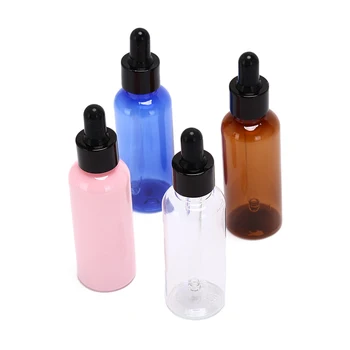 50 ML PET Kvapalné Látky Pipety Fľaša Oko Kvapkadlom Pre Ukladanie Chémie Laboratórne Chemikálie Parfumy 2 Farby