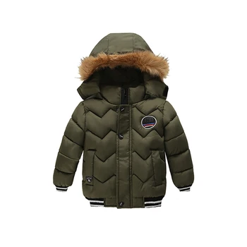 1-5 Rokov Chlapci Zahustiť Teplé Zimné Oblečenie Batoľa Chlapčenské Oblečenie, Oblečenie Kabát S Kapucňou Deti Móda Outwear Bunda, Kabát