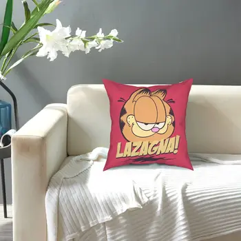 Lazagna Garfield Vankúš Domov Dekoratívne Mačka Cartoon Vankúš Hodiť Vankúš pre Sofa Polyester obojstranná Tlač