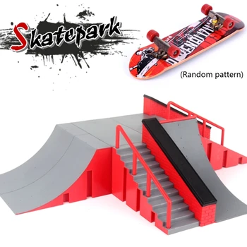 Prst Skate Park Auta Rampa Časť s 1 Prstom Skateboard Mini Skúter Scény Prop