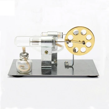 DIY Jeden Valec Stirling Motor Elegantné Experimentálne Vedy, Vzdelávania Model Budovy +1pc žiaruvzdorného Skla Trubice