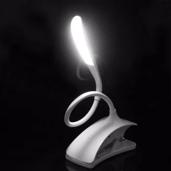 Stmievateľné Clip-On USB Nabíjateľné Dotykový Snímač 14 Led Svetla na Čítanie, Stolná Lampa