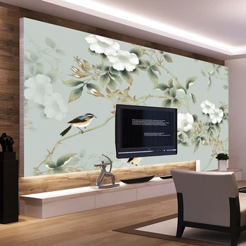 Vlastné 3d fotografie tapety na stenu papier Vysokej kvality tapety 3d TV joj, kvety pokrývajú steny papier nástenná maľba na obývacia izba