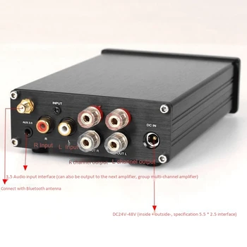 APTX QCC3008 Bluetooth Amplificador o Amp TPA3255 325Wx2 Triedy D Hifi Zosilňovač HIY Zvuk Reproduktorov
