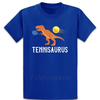 Tenis Dino Saurus Zábavné Dino T Shirt Autentické Letné Štýl Kolo Golier Bavlna Vytlačené Normálnym Vintage Roztomilý Tričko
