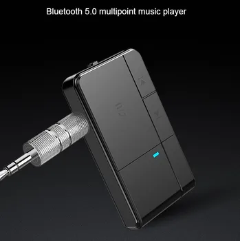 Bluetooth Audio Recevier 3.5 MM AUX Jack do Auta Podporu APTX Pre Auta, Slúchadlá, Reproduktory Wireless Music Adaptér S Mic