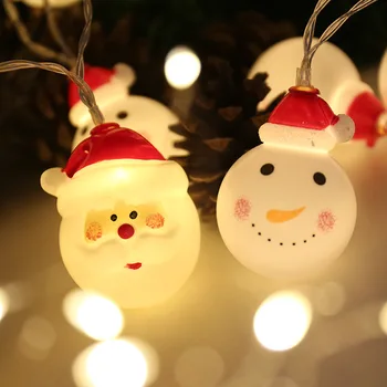 Vianočné LED Víla Reťazce Svetlá Santa Doložka Vnútorné Vonkajšie Dekoratívne Lampy HB88