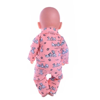 Bábika Šaty Cute Doll Ružové Pyžamo Série Pre 18-Palcové American Doll Dievčatá A Nové Narodené Dieťa Pre 43 Cm Príslušenstvo,Našej Generácie