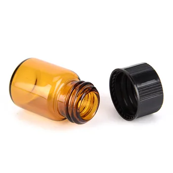 5 ks Cestovné 2ml Mini Amber Sklenené Fľaše S Ústie Redukcia A Spp Malé Esenciálny Olej Ampulky make-up Príslušenstvo