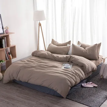 Domov-claroom Pure Color posteľná bielizeň Nastaviť Jednoduché posteľná bielizeň nordic Perinu Set Prikrývka kryt kráľovná kráľ DS66#