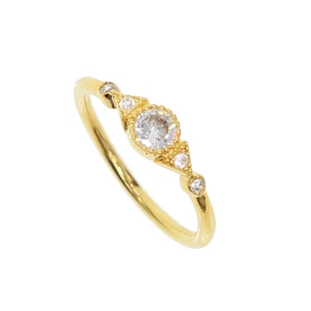 2020 Vysokej kvality Bohemia, štýl módne biele oválne fire Opal prst krúžky s pripraví malé cz zlatá farba krúžok žien kúzlo šperky