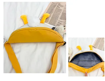 Disney Donald Duck nylon messenger taška cez rameno cartoon hrudníka taška ženy, nový kreslený pás taška
