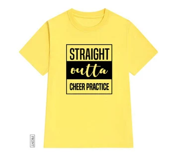 Straight Outta Fandiť Praxi Ženy tričko Bežné Bavlna Lumbálna Funny t-shirt Darček Pre Pani Yong Dievča Top Tee Kvapka Loď ZY-272
