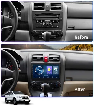 9 palcový android 8.1 auto dvd rádio multimediálny prehrávač Pre Honda CRV 2007-2011 auta gps navigačný systém, video, dvd hrať din monitor