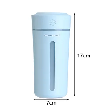 270ml Prenosné Zvlhčovač Vzduchu Ultrazvukový Arómu esenciálneho Oleja Difúzor USB Chladné Hmly Maker Čistička Aromaterapia pre Domáce