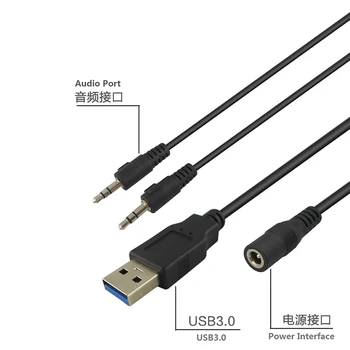 Najnovšie Esloth 69*60*24 mm PC USB3.0 Plochu Otvoru Hub Údaje Čítať Poplatok Rozšírenie Počítač Audio Interface So Napájania Port