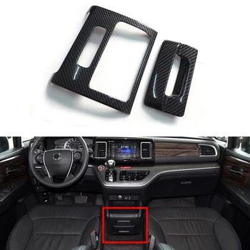 Auto Uhlíkových Vlákien Interiér Predné Centrálny riadiaci Úložný Box Kryt Výbava pre Honda Elysion Odyssey-2019