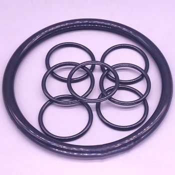 1Pcs Black NBR Gumy, O-Krúžok, 5.7 mm Priemer Drôtu O Krúžky, Tesnenia, OD 250-680mm O-Krúžok Olej Tesnenie Podložka