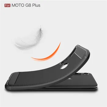Pre Motorola Moto G8 Plus Prípade Nárazníka Uhlíkových Vlákien Ochranný Kryt Pre Moto G8 Plus Telefón Pre Prípad Motorola Moto G8 Plus 6.3