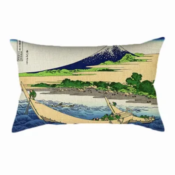 Svetoznámej Japonsko Umenie 36 Názory Mount Fuji Ukiyoe Hukosai je Drevo Maľovanie Bavlnená posteľná Bielizeň Obdĺžnik Pás Obliečky na Vankúš