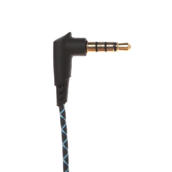 3,5 mm Ohnutý Slúchadlá Údržba Drôt DIY Slúchadlá Náhradný Kábel S Mikrofónom