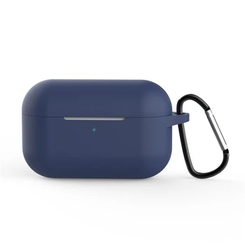 Silikónové Ochranné puzdro Plnenie Poľa Kože Kryt so Sponou pre Apple Airpods Pro Bezdrôtové Bluetooth Slúchadlo Headset