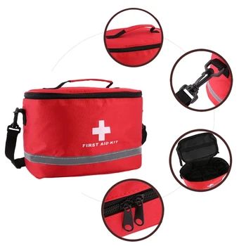 Vonkajšie Prvá Pomoc Kit Šport Camping Taška Domov Lekárska Pohotovosť Prežitie Package Červená Nylon Zarážajúce, Kríž Symbol Crossbody Taška
