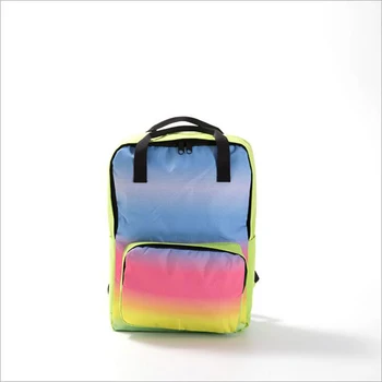 SHUSHIRUO Nový Dizajn Gradient farba Batoh pre Voľný čas Vytlačené Taška cez Rameno Oxford Cestovné Skladovanie Kapsičky Školské Tašky Pre Dospievajúce