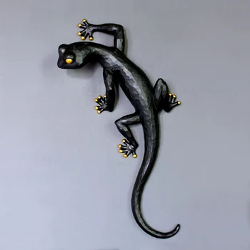 [Finančné plánovanie]Tvorivé gecko zvierat živice dekorácie prívesok moderných domov 3D stereo dekorácie obývacia izba pozadí