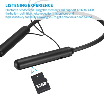 Bezdrôtový Magnetický Bluetooth Headset V5.0 Bezdrôtové Bluetooth Slúchadlá Bezdrôtové Stereo Magnetické Slúchadlá S Mikrofónom Headset Športy