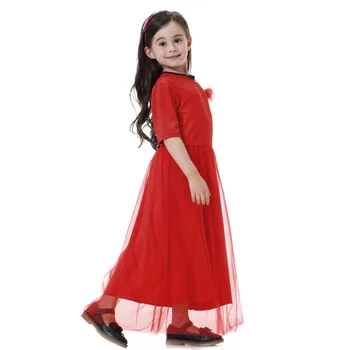 Moslimské Dievča Abaya Maxi Šaty Deti oka sladké Dlhé Šaty, Šaty Jubah Ramadánu Arabských Islamské Oblečenie strany princezná šaty 2020