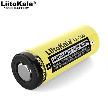 2020 LiitoKala Lii-16C 18500 1600mAh 3,7 V Nabíjateľná batéria Recarregavel lítium-iónová batéria pre LED baterka