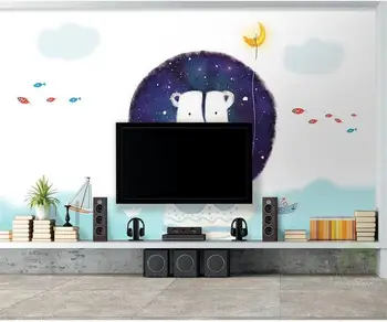 Vlastné 3d fotografie tapety detská izba nástenná maľba jednoduché medveď Európskeho maliarstva foto TV gauč pozadí netkaných tapiet na stenu 3d