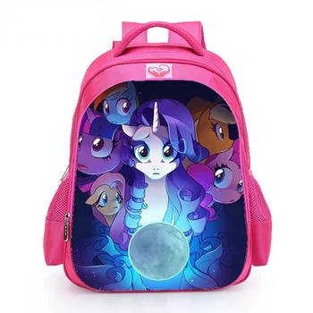 Môj malý pony batohy jednorožec roztomilý kreslený študentská aktovka dievčatká ramenný knihy tašky Veľká-kapacita