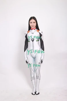 3D Tlač Ayanami Rei Dievča Cosplay Kostým Spandex Zentai Kombinézu Halloween Kostýmy pre Ženy, Horúce Predaj ping