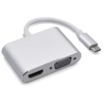 USB HUB Dokovacej Stanice Typ C Adaptér USB 3.0 4K HDMI VGA RJ45 10 v 1 Converter pre Macbook Pro Thunderbolt 3