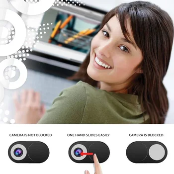 3ks Kovové Webcam ochranný Kryt Posuvný Kryt Ultra-Tenký Fotoaparát Anti-Úprimných Objektív Privacy Protector Pre Mobilné Telefóny, Tablety