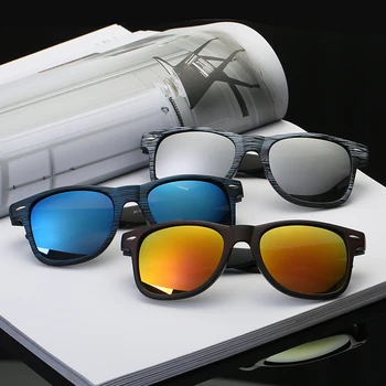 Póry dreva slnečné Okuliare dámskej Módy Nové 2018 Trend slnečné Okuliare Farba Objektívu Multi-farebné Luxusné Značky Sunglassesfor Mužov a Žien