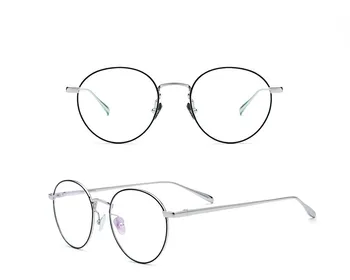 2019 módne titanium1886 business štýle ženy muži okrúhle okuliare môžu byť krátkozrakosť okuliare na čítanie 1.74 anti-modré šošovky