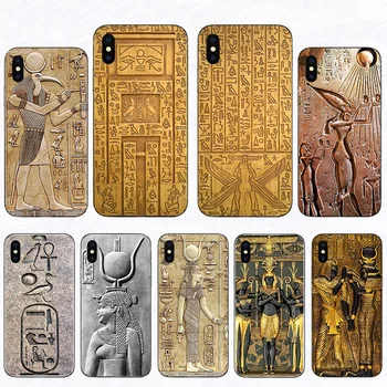 Egyptská Civilizácia Rock Rezbárske Umenie Telefón Case pre iPhone 11 pro X XS MAX 6 6 7 7plus 8 8Plus 5 5S SE XR 2020 Škrupiny
